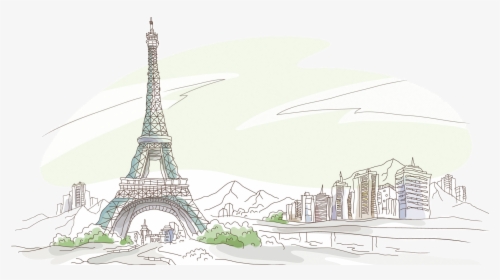Eiffel Tower 58 Tour Eiffel Drawing Wallpaper, HD Png Download, Free Download