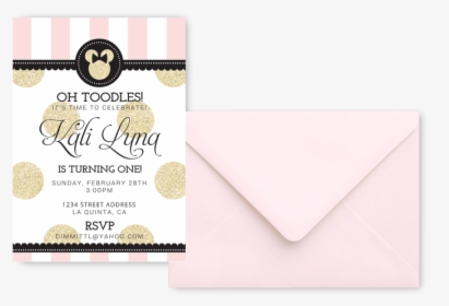 Minnie Mouse Baby Birthday Invitations Dcmediadesign1, HD Png Download, Free Download