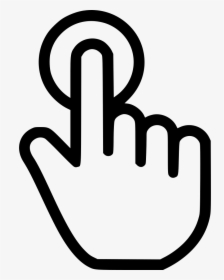 Touchscreen Finger Computer Icons Gesture, HD Png Download, Free Download