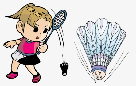 Badminton Drawing Cartoon, HD Png Download, Free Download