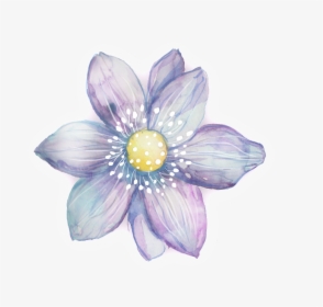Purple White Petals Transparent Decorative, HD Png Download, Free Download