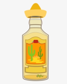 Graphic Tequila Tequila Bottle, HD Png Download, Free Download