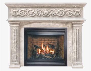 #fireplace #traditional #white #fire #fireplace, HD Png Download, Free Download