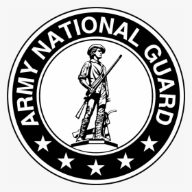 Army National Guard Logo Black And White, HD Png Download, Free Download