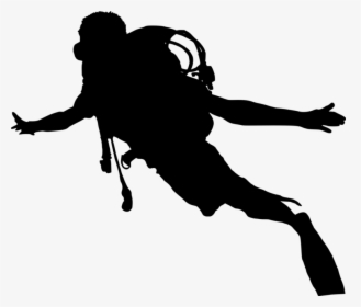 Scuba Diver Silhouette, HD Png Download, Free Download