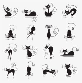 Black Cat Silhouette , Png Download, Transparent Png, Free Download
