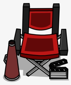 Director Chair Club Penguin, HD Png Download, Free Download