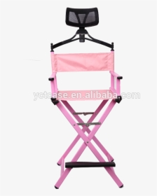 Aluminum Makeup Chair Director Chair With Headrest, HD Png Download, Free Download