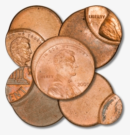 Five Different Off-center Lincoln Memorial Cents, HD Png Download, Free Download