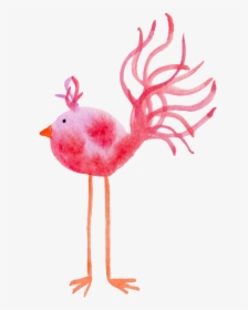 Pink Watercolor Bird Feather Friday, HD Png Download, Free Download