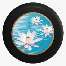 White Lotus Blossom Flower Yoga Serenity Namaste Jeep, HD Png Download, Free Download