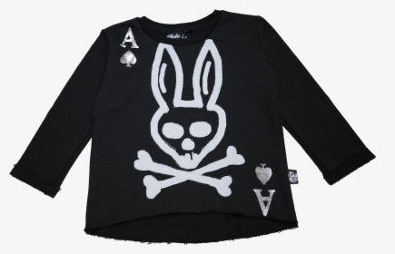 Skull Bunny Ace Of Hearts Sweatshirt"  Class=, HD Png Download, Free Download