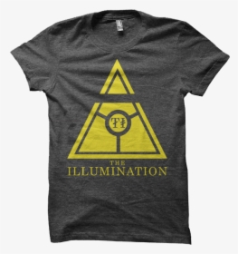 Image Of Yellow Triangle Charcoal T-shirt, HD Png Download, Free Download