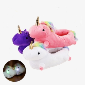 Amazing Unicorn Glowing Slippers, HD Png Download, Free Download