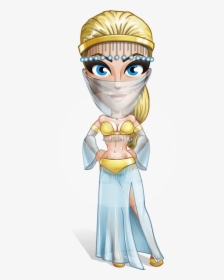 Belly Dancer Cartoon Vector Character Aka Naaima The, HD Png Download, Free Download