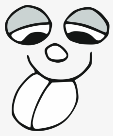 Silly Face - Black And White Silly Face, HD Png Download, Free Download