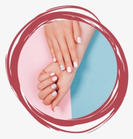 Manicures And Pedicures - Manos Con Uñas Pintadas Png, Transparent Png, Free Download