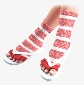 My Valentine Pedicure Socks - Christmas Toe Socks, HD Png Download, Free Download