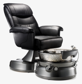 Black Chair Spa Pedicure, HD Png Download, Free Download