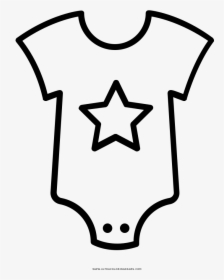 Baby Clothes Coloring Page - Baby Shirt For Coloring, HD Png Download, Free Download