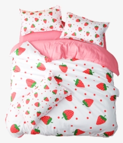 Red Strawberry Duvet Cover Set - Pillow, HD Png Download, Free Download