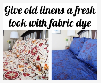 How To Overdye A Bedspread Or A New Look - Rit Dye On Patterned Fabric, HD Png Download, Free Download