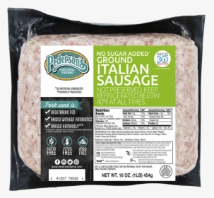 No Sugar Italian Ground Sausage - Bratwurst, HD Png Download, Free Download