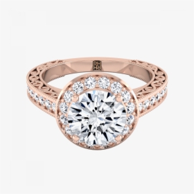 Diamond Pave Engagement Rings, HD Png Download, Free Download
