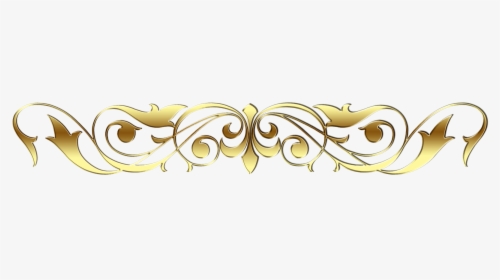 Gold Scroll Border Clipart, HD Png Download, Free Download