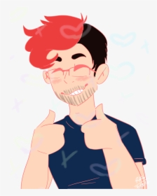 #markiplier #markimoo #gamer #red #floof #redfloof - Cartoon, HD Png Download, Free Download