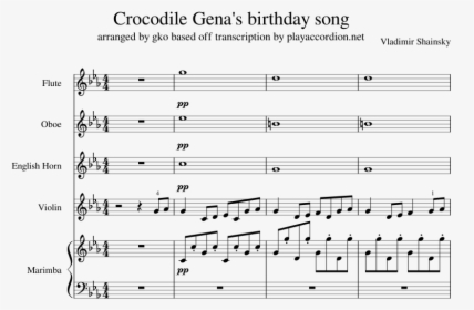 Crocodile Gena"s Birthday Song, HD Png Download, Free Download