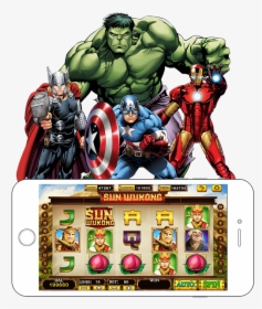 Wukong Png , Png Download - Hulk Captain America Iron Man Thor, Transparent Png, Free Download