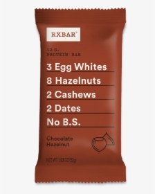 Rx Bar Chocolate Hazelnut - Chocolate, HD Png Download, Free Download