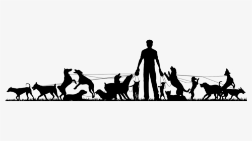 Dog Walking Pet Sitting - Walk Dog Silhouette Png, Transparent Png, Free Download