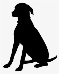 Free Vector Dog Sit Silhouettes, HD Png Download, Free Download