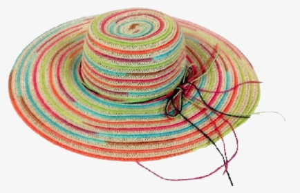 Fashion Hats Ladies Bright Rainbow Color Swinger - Sombrero, HD Png Download, Free Download