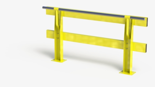V-rail Verge Safety Barrier With Handrail - Bench, HD Png Download, Free Download