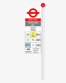 London Bus Stop Sign Png, Transparent Png, Free Download