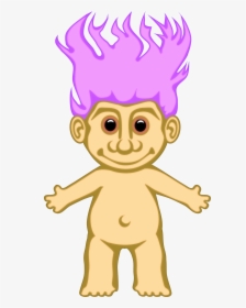 Purple Troll Doll Purple Troll Doll A Mohn Thing - Troll Doll Cartoon, HD Png Download, Free Download