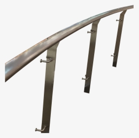 Stainless Steel Handrail Fix Parts, Glass Fixing Handrail,glass - Handrail, HD Png Download, Free Download