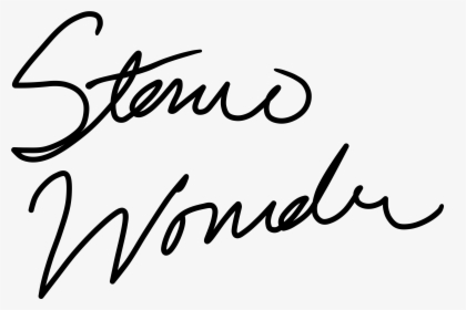 Stevie Wonder Signature - Handtekening Stevie Wonder, HD Png Download, Free Download
