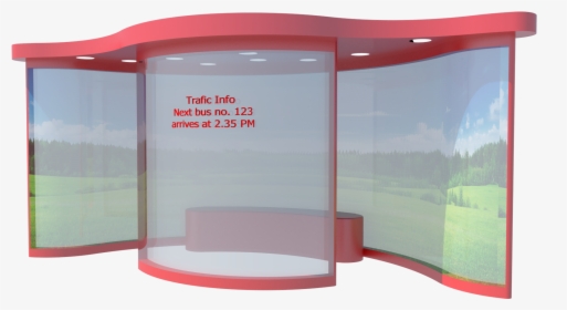 Curve Design Of London Bus Stop, HD Png Download, Free Download