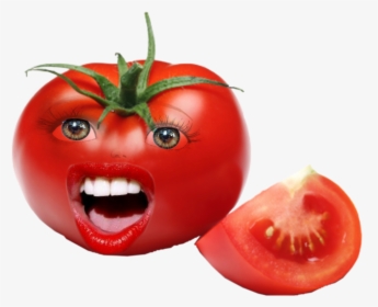 #tomato #face #screaming #vegetable - Tomato Face, HD Png Download, Free Download