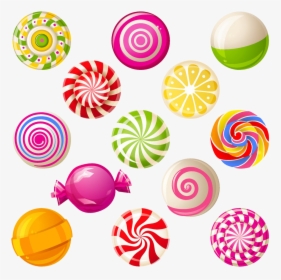 Cane Sweet Candy Pictures Lollipop Cotton Clipart - Colorful Candy Cane Clipart, HD Png Download, Free Download