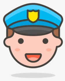 Transparent Police Officer Clipart - Policia Emoji Png, Png Download, Free Download