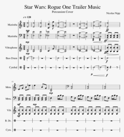 Rogue One Trailer Music Sheet Music Composed By Nicolas - Sheet Music, HD Png Download, Free Download