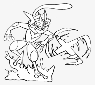 Coloring Pages For Kids Pokemon Talonflame Printable - Pokemon Ash Greninja Coloring Pages, HD Png Download, Free Download
