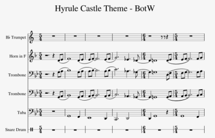 Transparent Botw Png - Hyrule Castle Botw Sheet Music, Png Download, Free Download