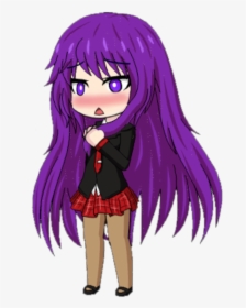 Yuri From Doki Doki Literature Club I Started A Doki - Cartoon, HD Png Download, Free Download