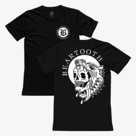 Skull Wolf T-shirt - Beartooth Wolf, HD Png Download, Free Download